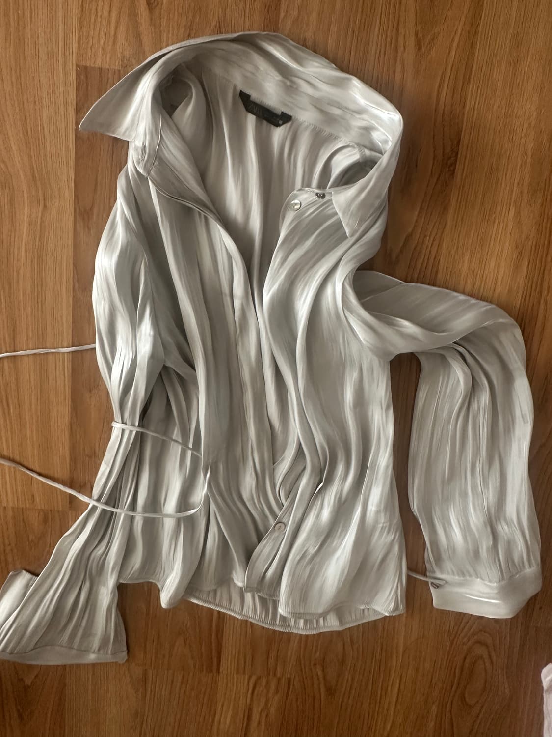 자라 새틴 블라우스 허리줄  상품이미지1