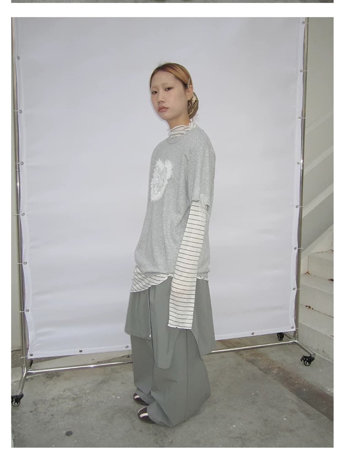 와이드 스커트 레이어드 팬츠  상품이미지5