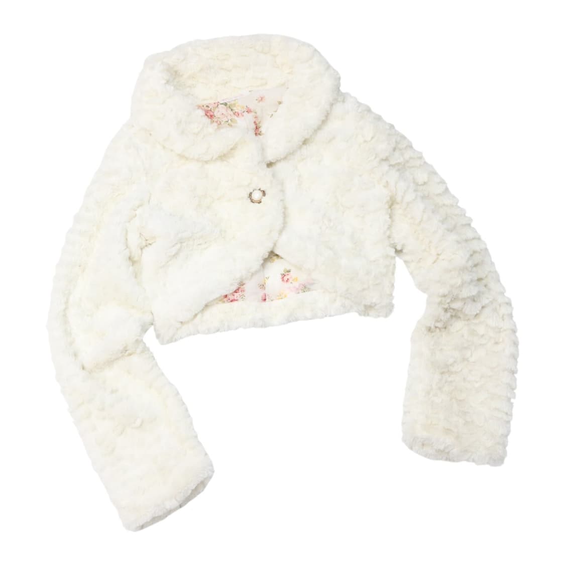 리즈리사 크롭 퍼자켓 상품이미지1