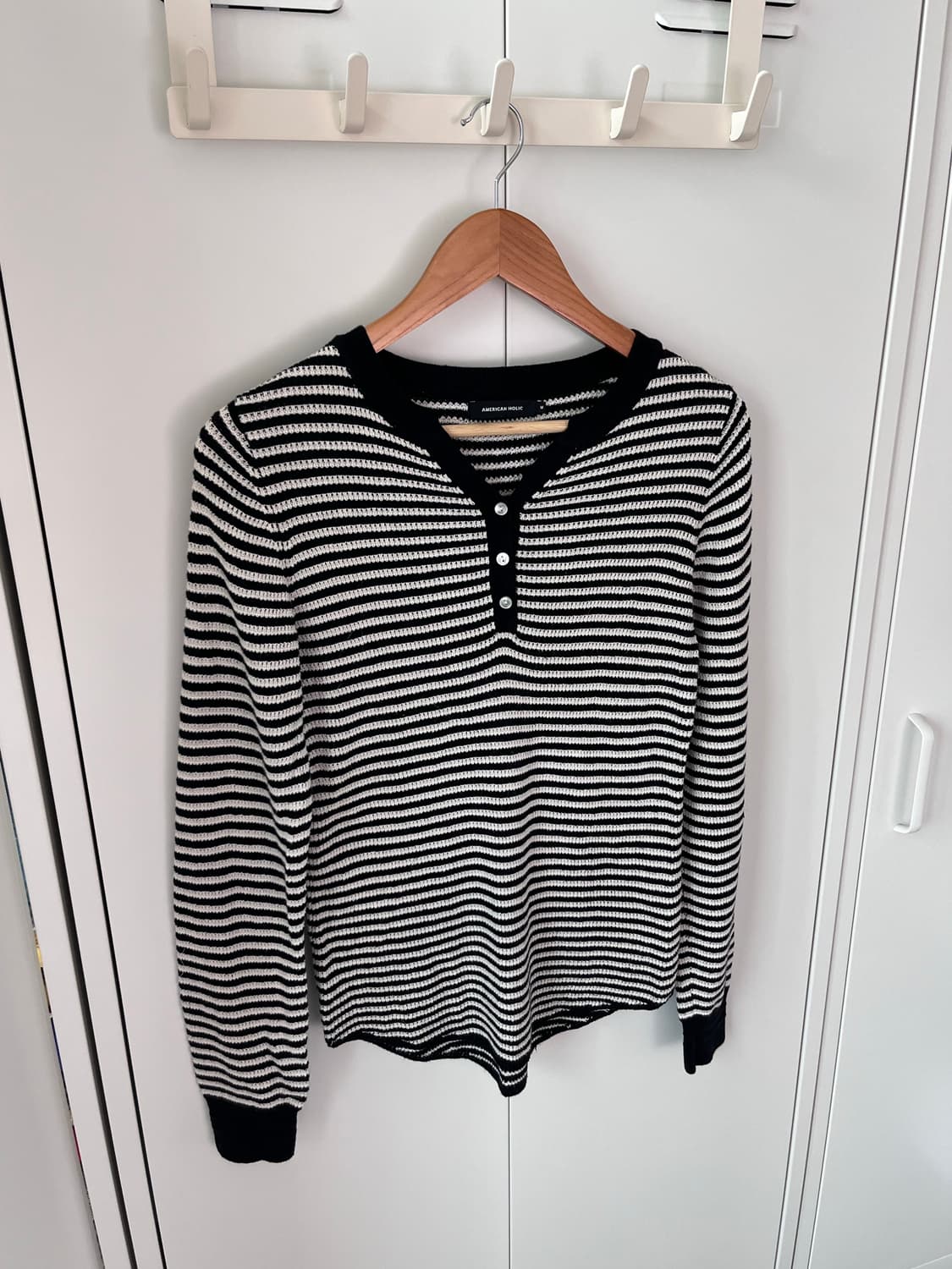 American holic 아메리칸홀릭 줄무늬 롱 슬리브 상품이미지2