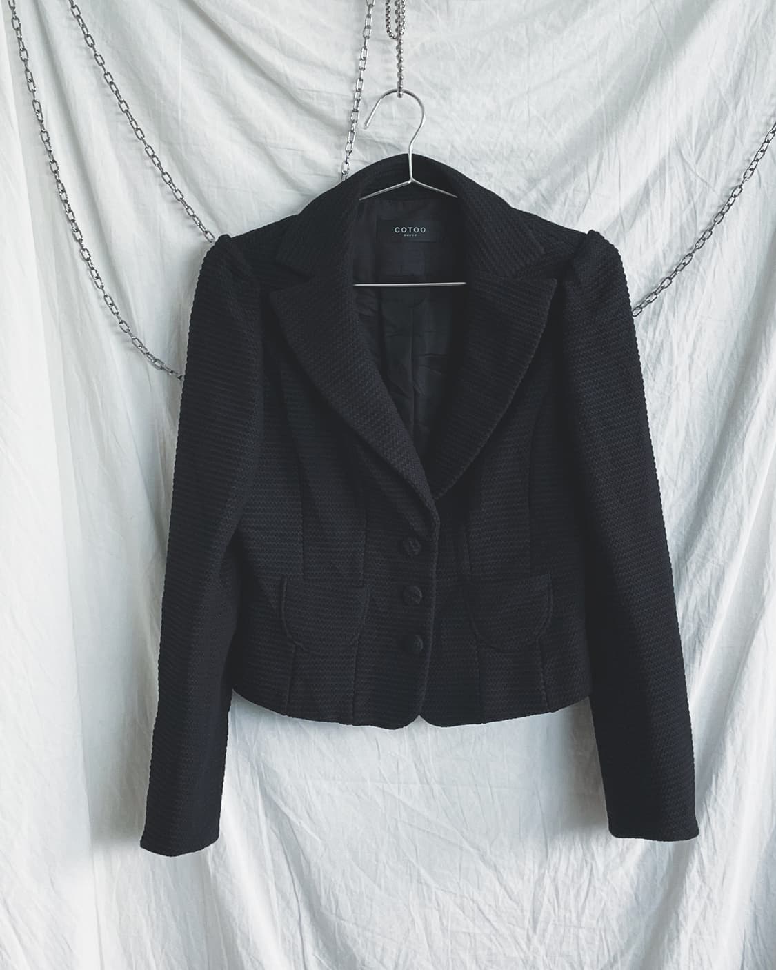 COTOO by shuzo 크롭컷 슬림핏 블레이져 상품이미지4