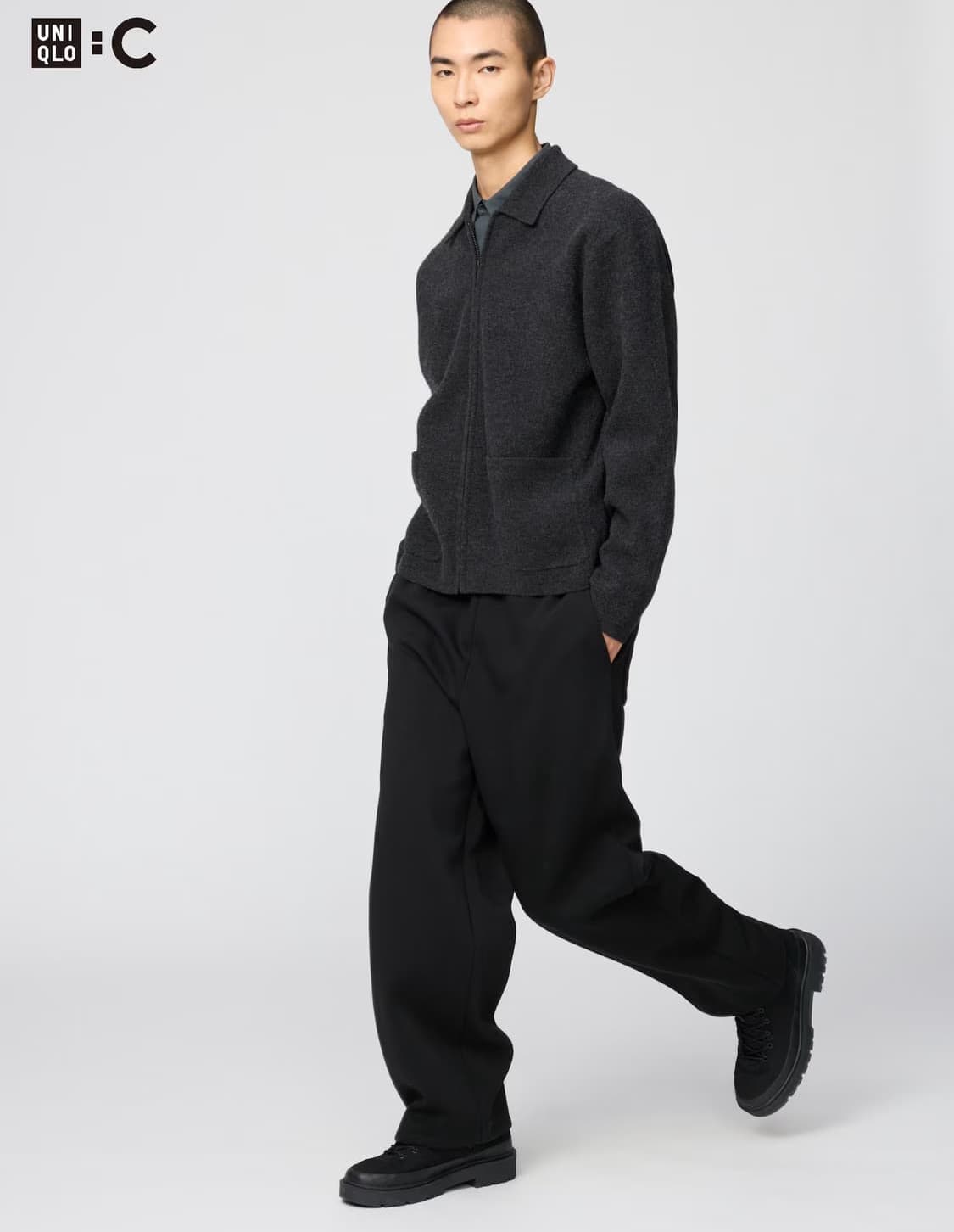 유니클로 c 스웨트 와이드팬츠 블랙 m 상품이미지1