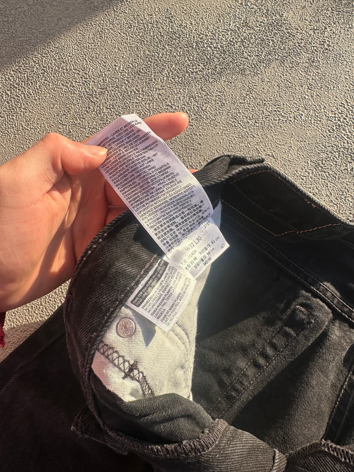 [32] 리바이스 517 블랙 부츠컷 데님팬츠 상품이미지10