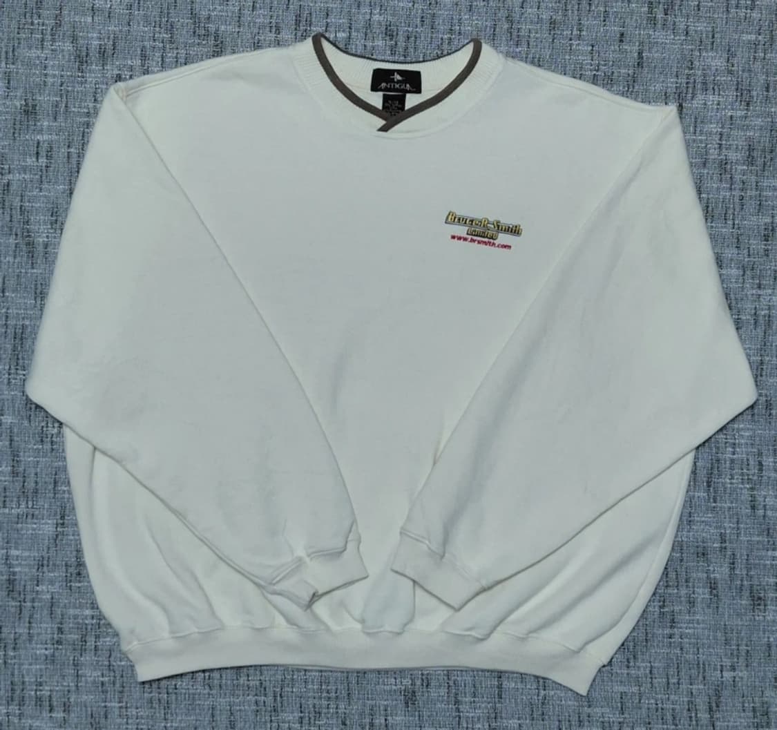 Antigua 기모 맨투맨 티셔츠 XL 아이보리 상품이미지1