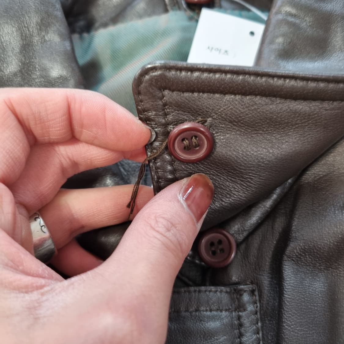 소르젠떼 브라운 레더자켓 상품이미지5