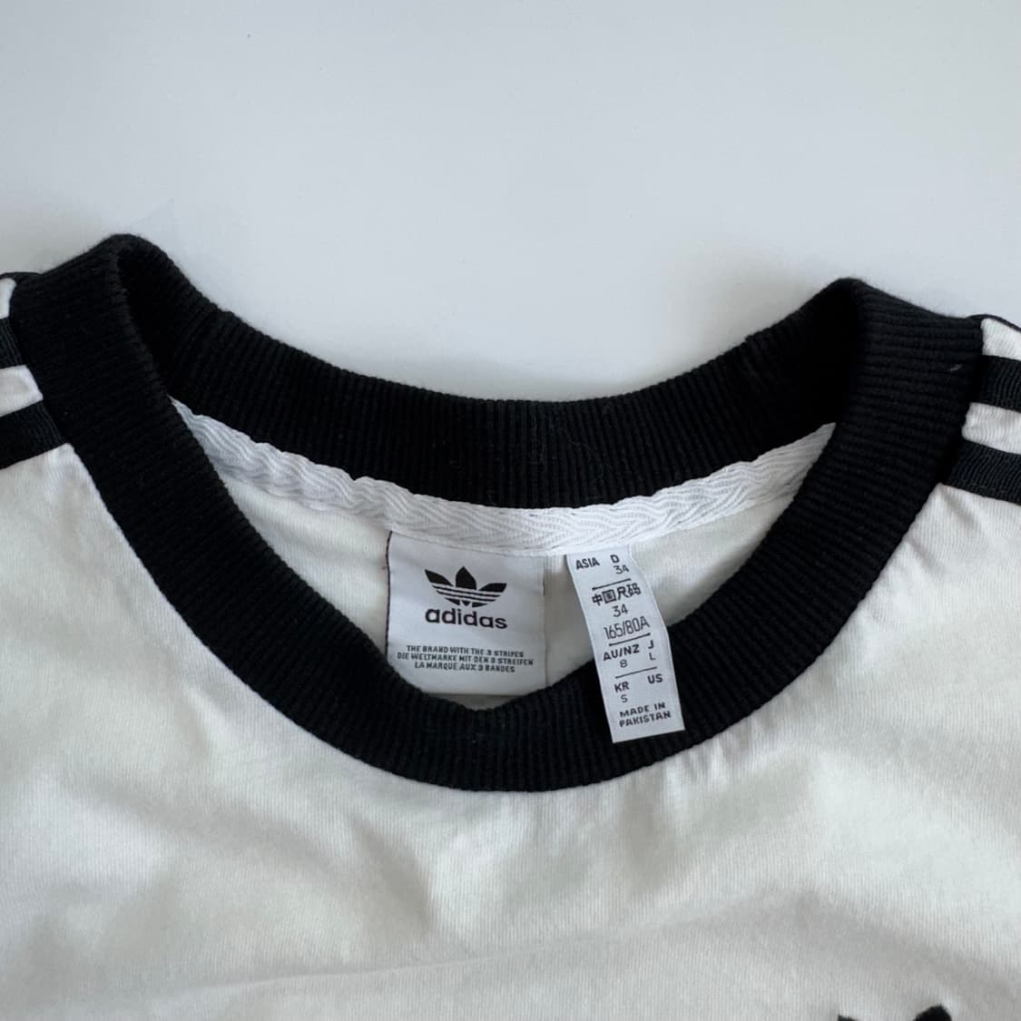 Adidas 아디다스 파이어로고 트랙탑 화이트 반팔 링거티  상품이미지5