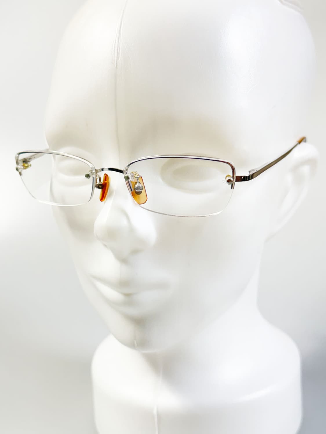 R&B EYEWEAR 실버 메탈 무테 스퀘어 빈티지 안경 상품이미지9