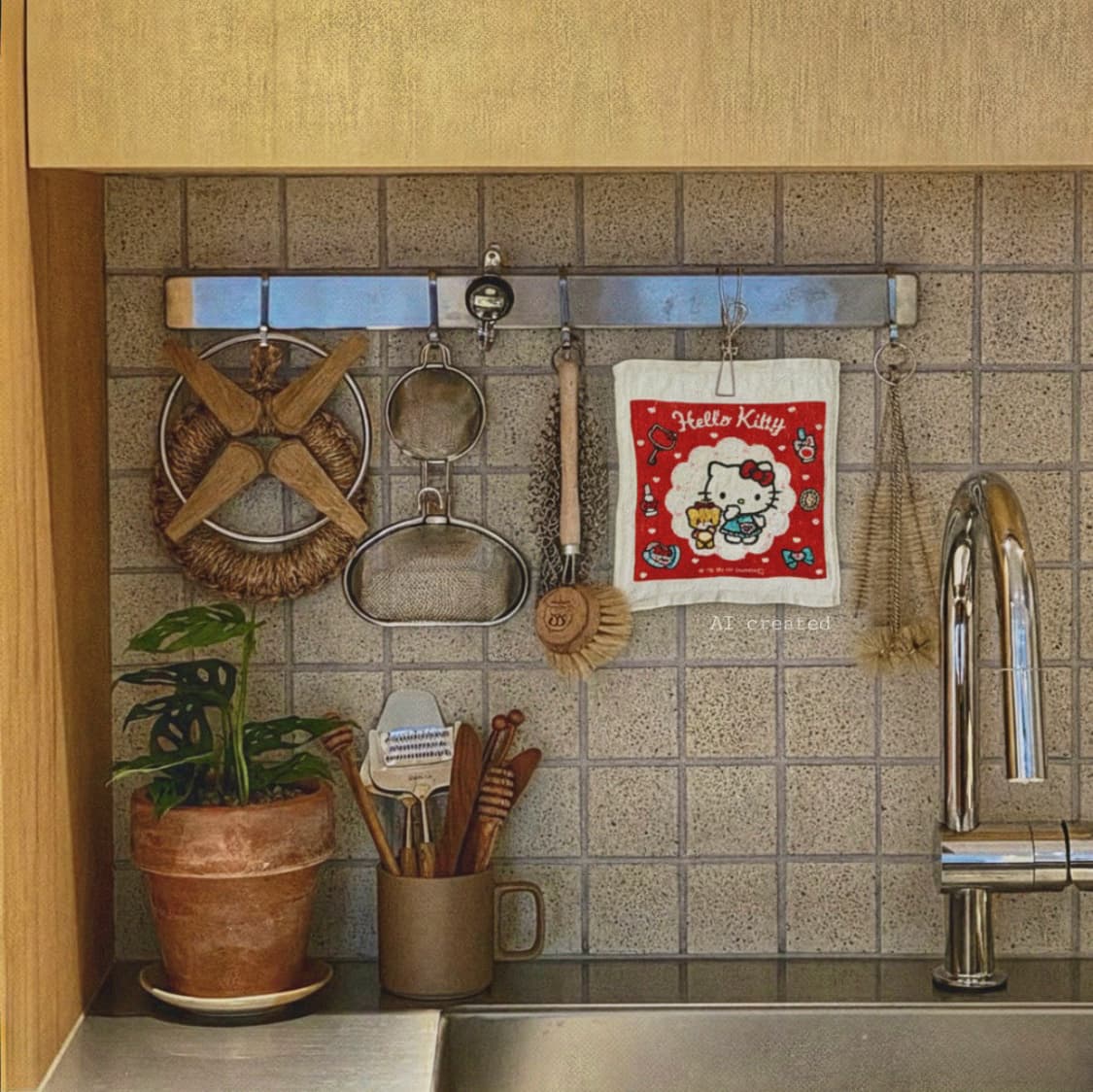 Sanrio 헬로키티 레트로 미니 타월 상품이미지2