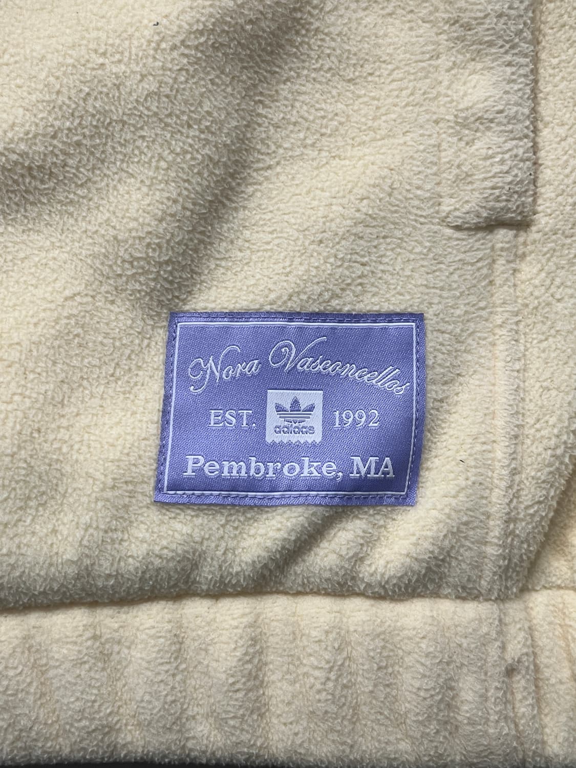 아디다스 연노랑 연보라 삼선 플리스 후리스 상품이미지4