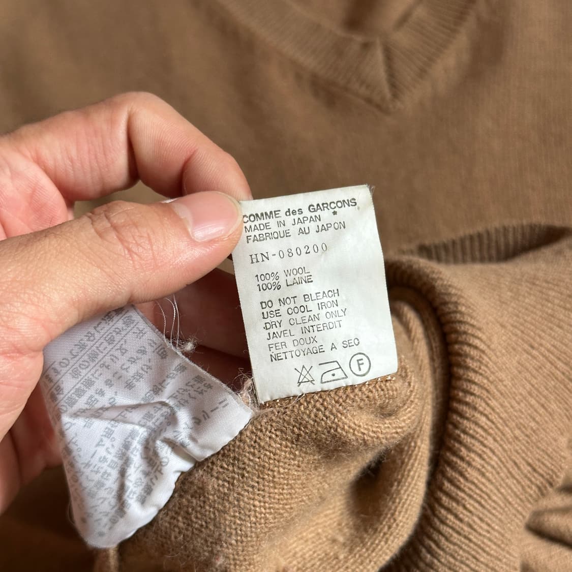 80‘s Comme des garcons homme wool knit 상품이미지8