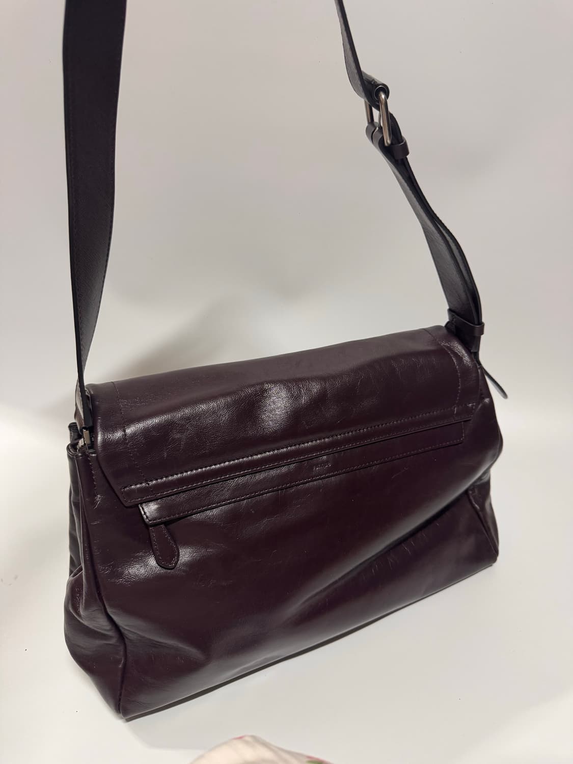 분크 오캄 두 숄더백 라지 버건디 상품이미지5