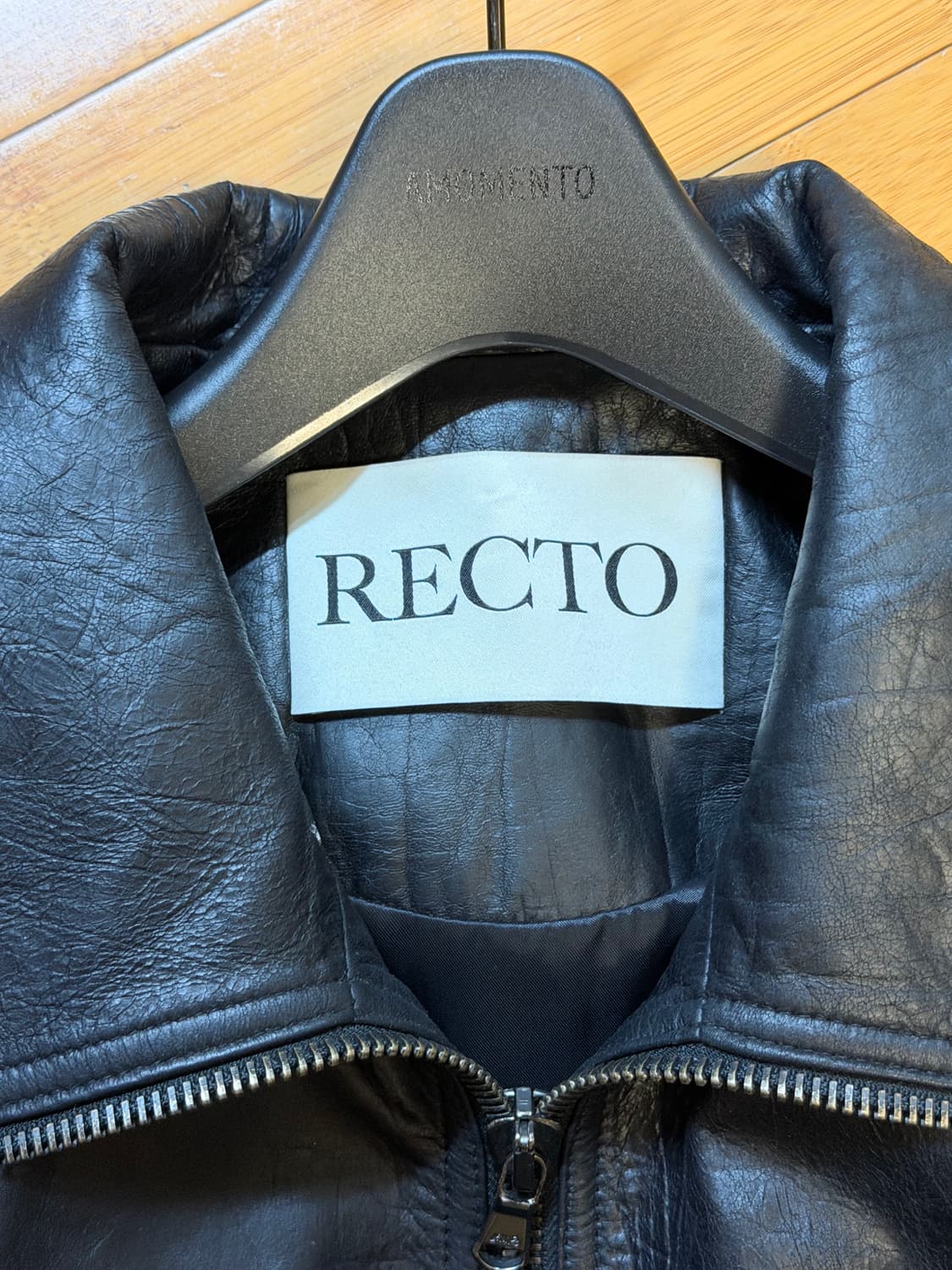 [S] 24FW렉토 빈티지크랙 레더자켓 상품이미지5