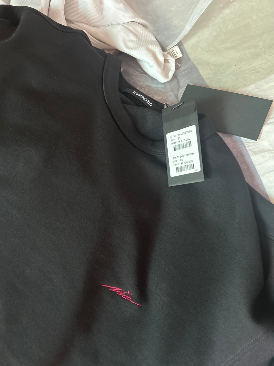 지오송지오 자수 반팔 티 95 상품이미지2