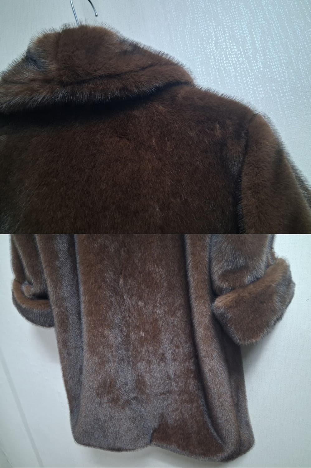 친환경 새로운 휘메일 모조밍크 코트 새거 77  상품이미지7