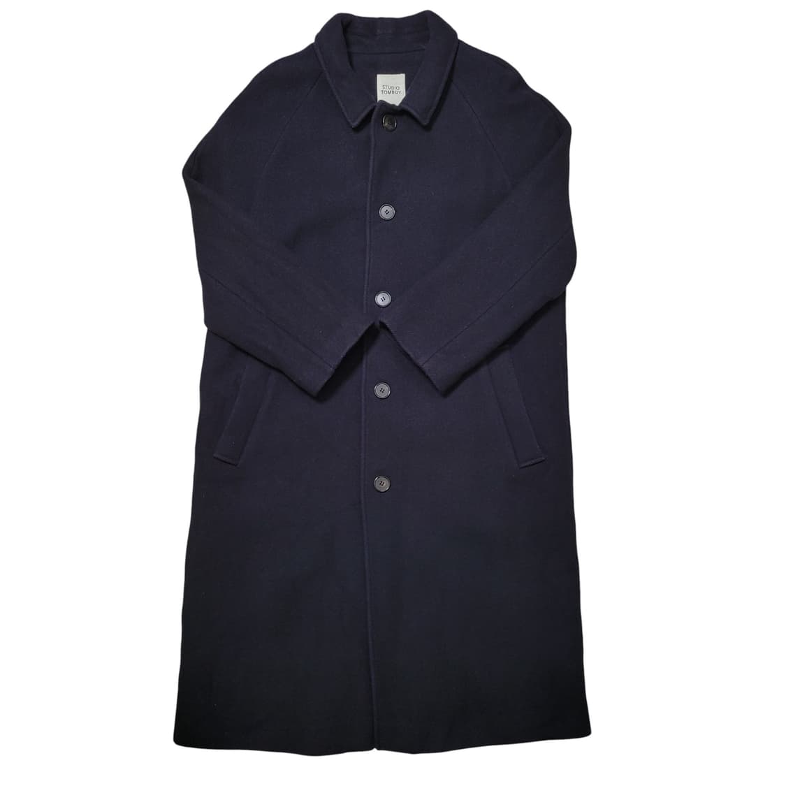 스튜디오톰보이 네이비 롱코트 상품이미지1