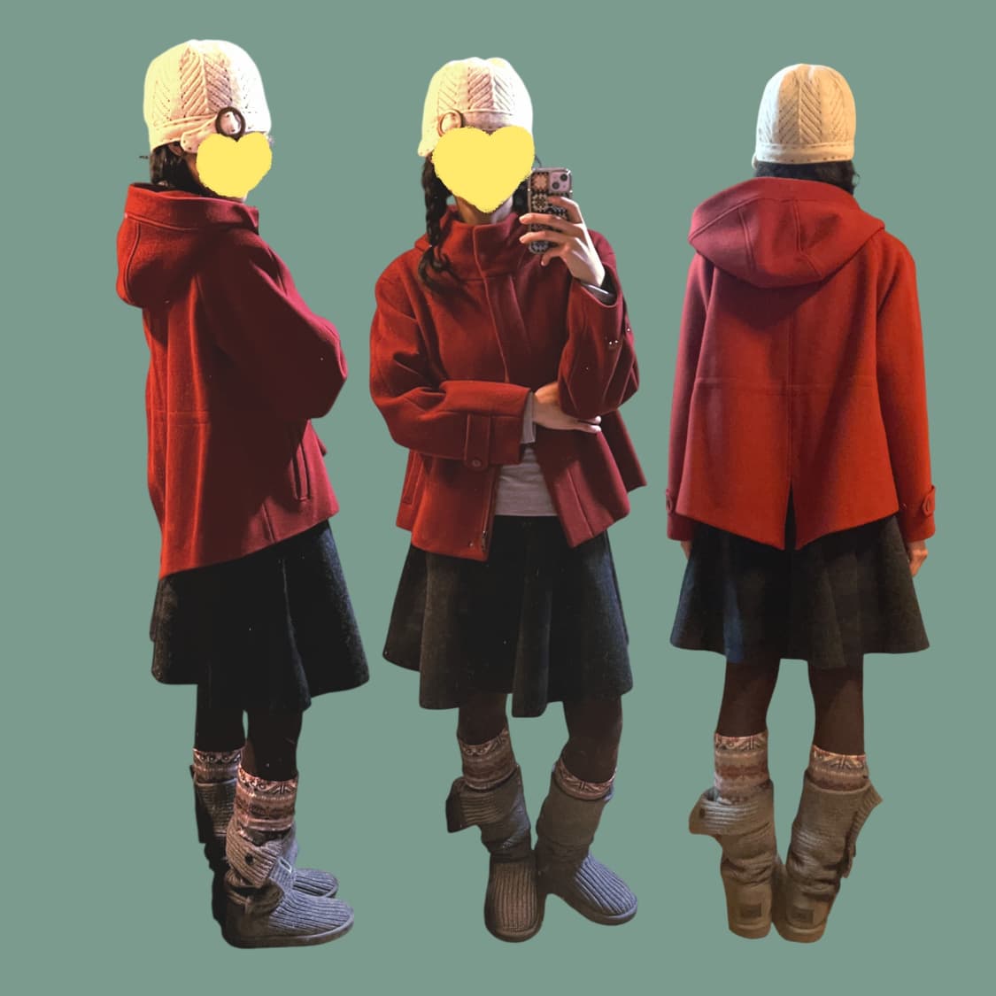 빨간망토 차차! 레드 후드 빈티지 숏코트 상품이미지2