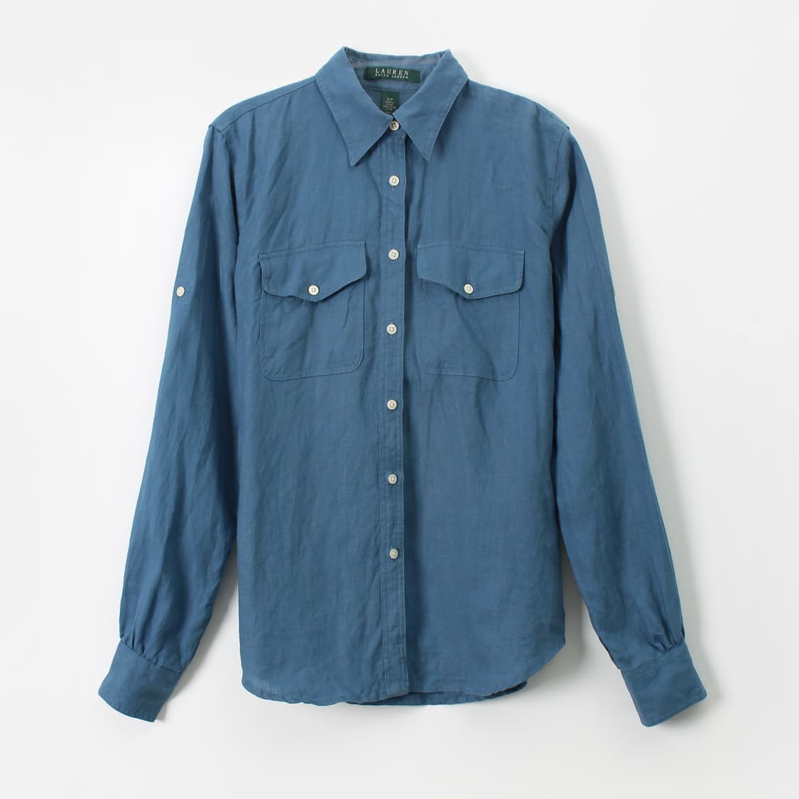 랄프로렌 Ralph Lauren 린넨 롤업 버튼 포켓 블라우스 셔츠 상품이미지5