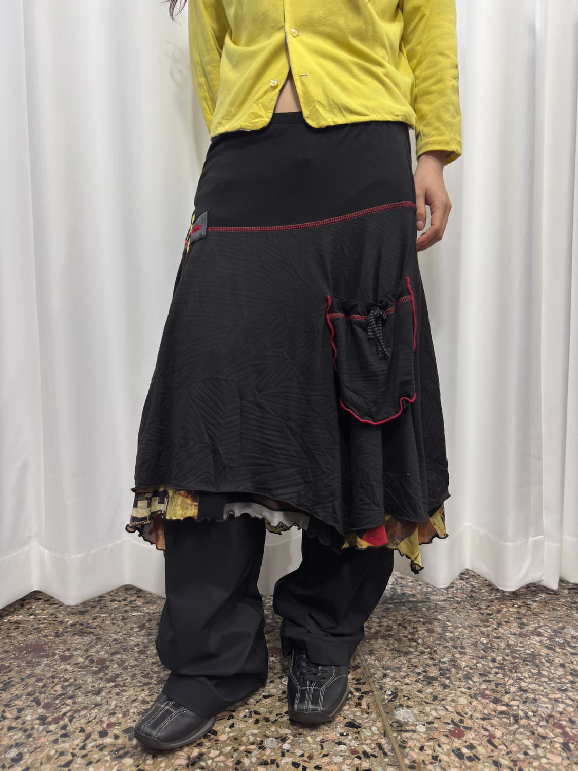 pause cafe design midi skirt 상품이미지7