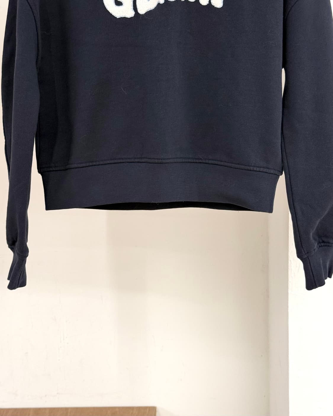 가니 네이비 화이트 부클 로고 스웻셔츠 상품이미지5