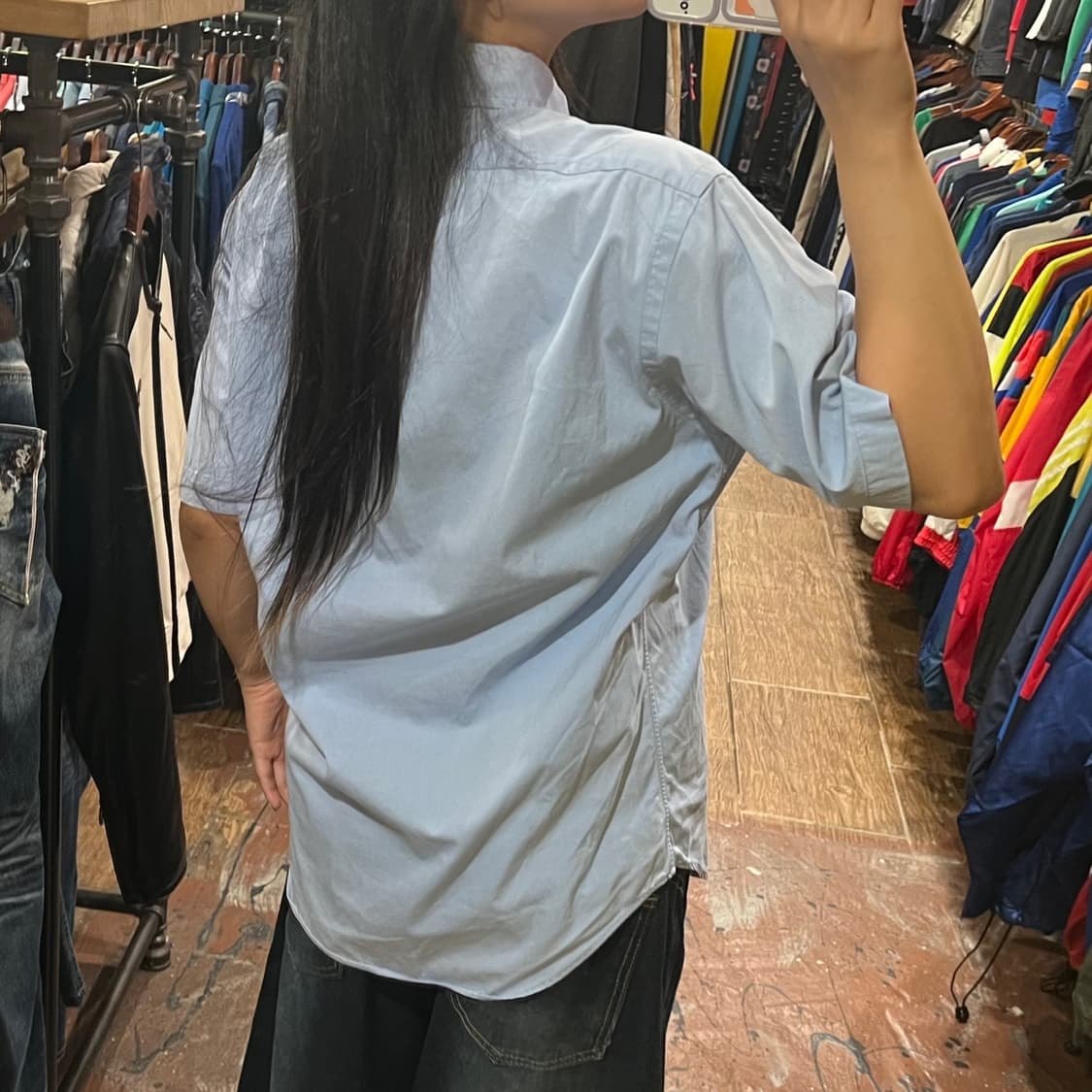 [HI]폴로 반팔셔츠 하늘색 상품이미지5