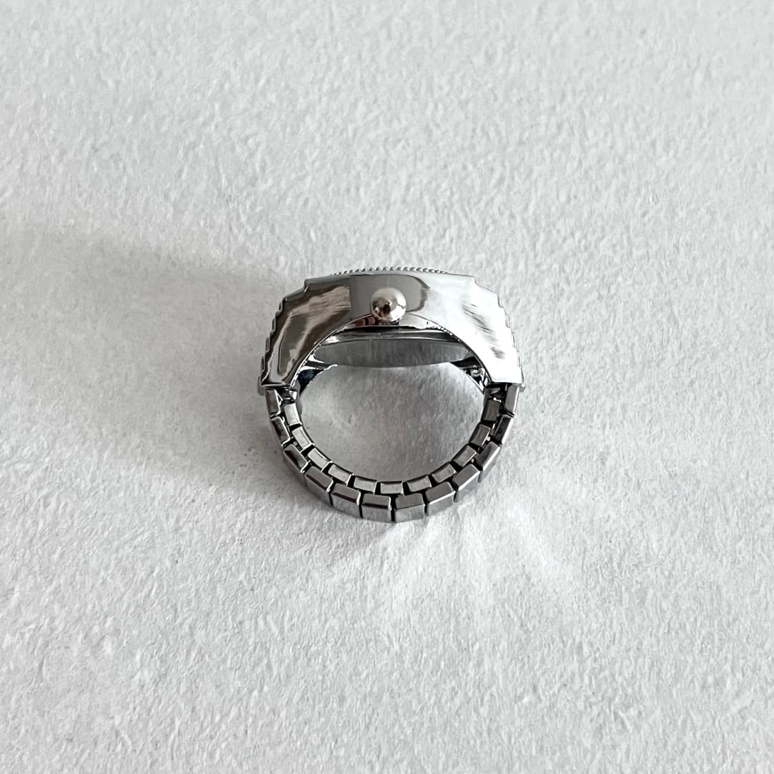 블랙 쿼츠 시계 반지 상품이미지5