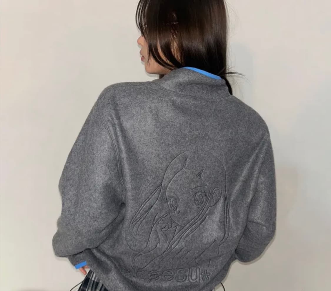 HESSU Fleece Zip-up [Grey] HESSU 플리스 집업 상품이미지2