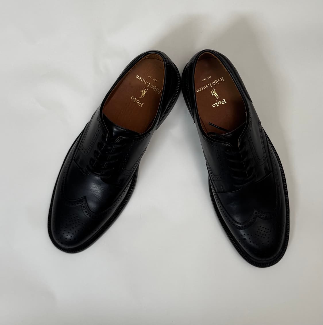 폴로랄프로렌 남성 가죽 윙팁 옥스퍼드 구두  Polo Ralph Laur 상품이미지5