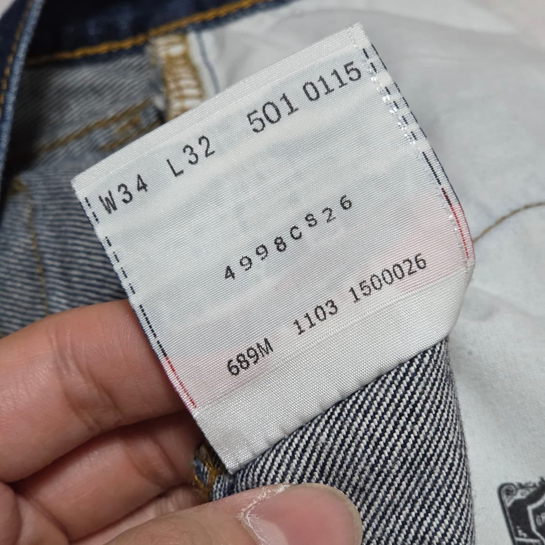 90S USA 리바이스 501 버튼플라이 데님 팬츠 상품이미지7