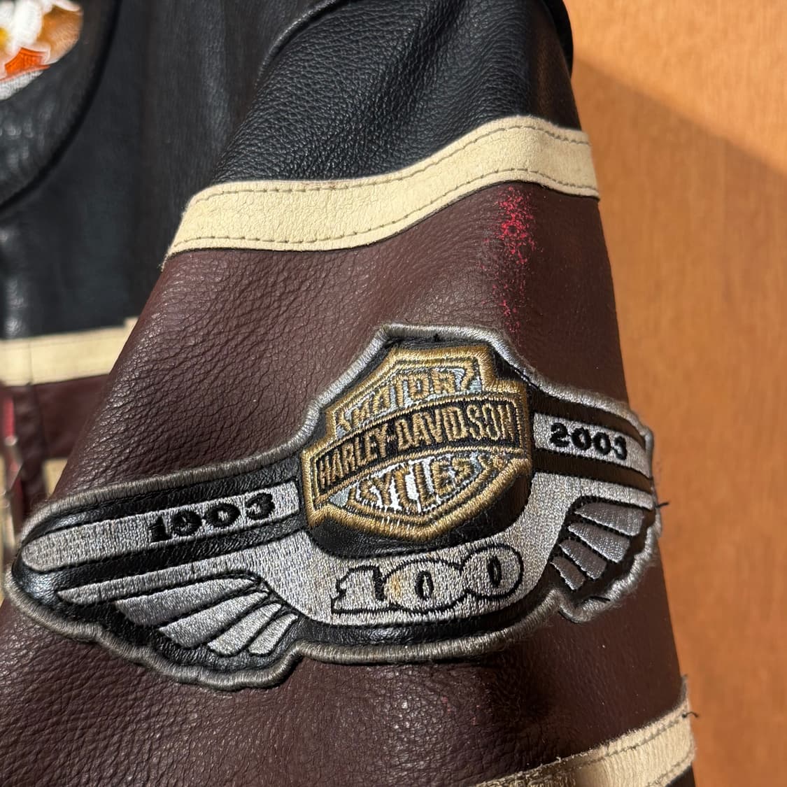 할리데이비슨 카우 레더 자켓 L 소가죽 상품이미지3