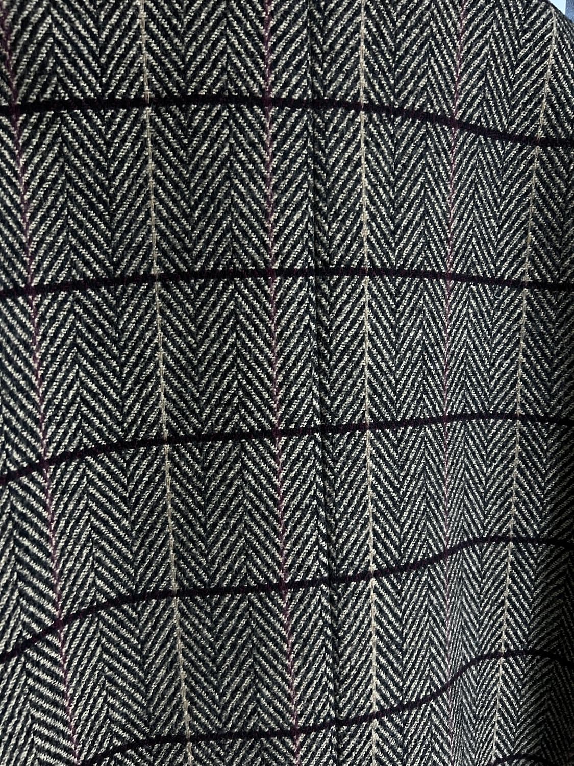 울 체크 코트 상품이미지3