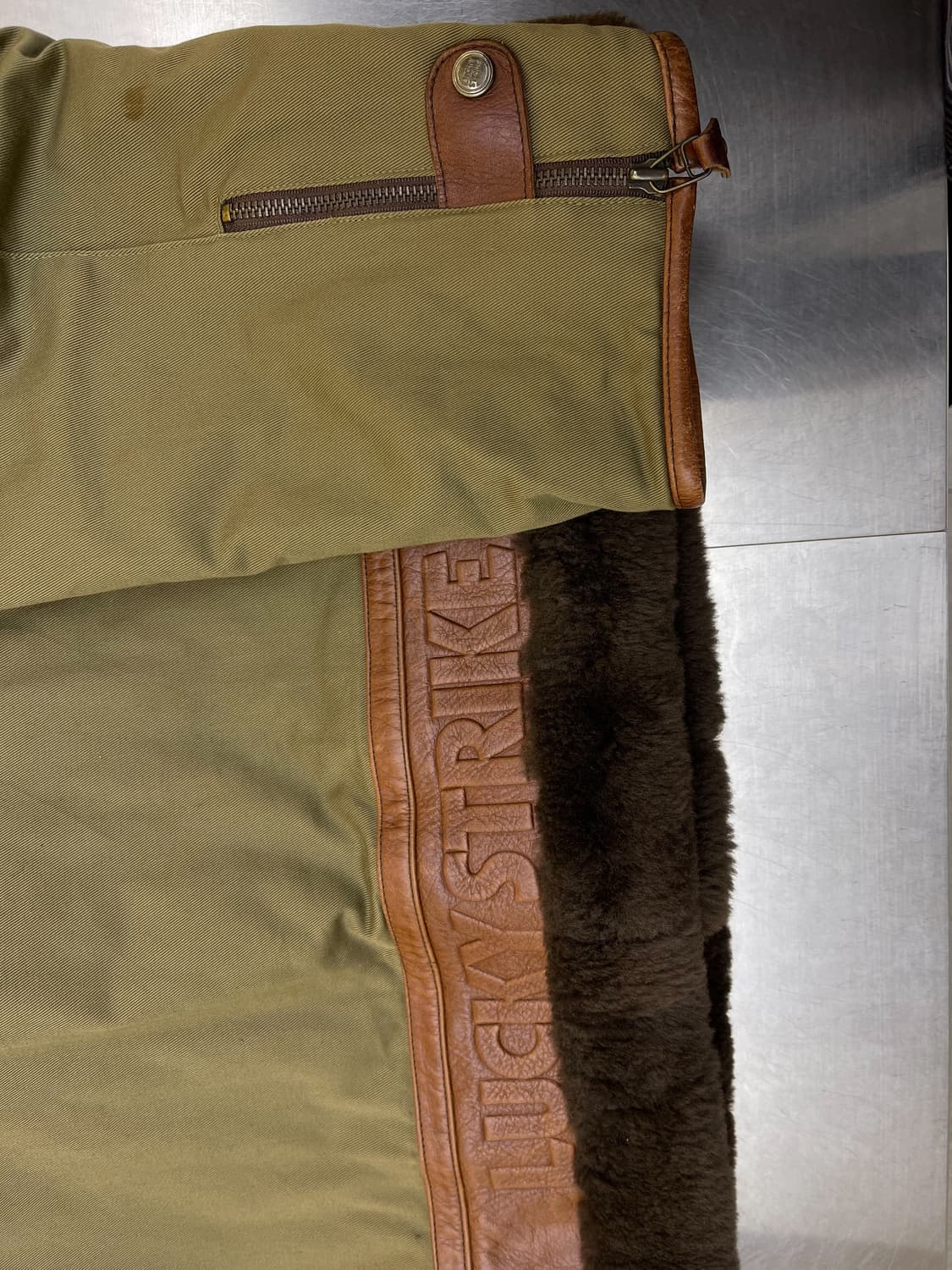 럭키 스트라이크 U.S.A.F 타입 B-3 홀스하이드 무스탕 상품이미지8