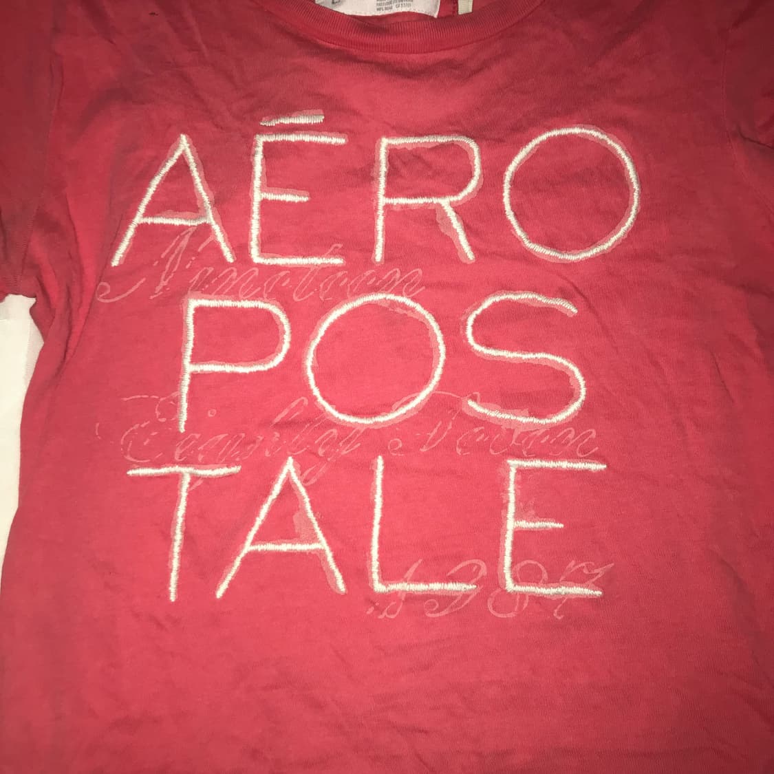 Aeropostale 에어로포스테일 핑크 로고 반팔티 상품이미지4