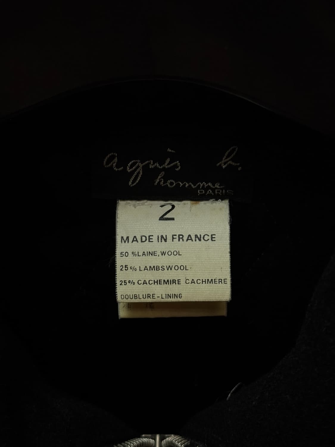 90s agnes b homme cashmere+wool  jacket 상품이미지3