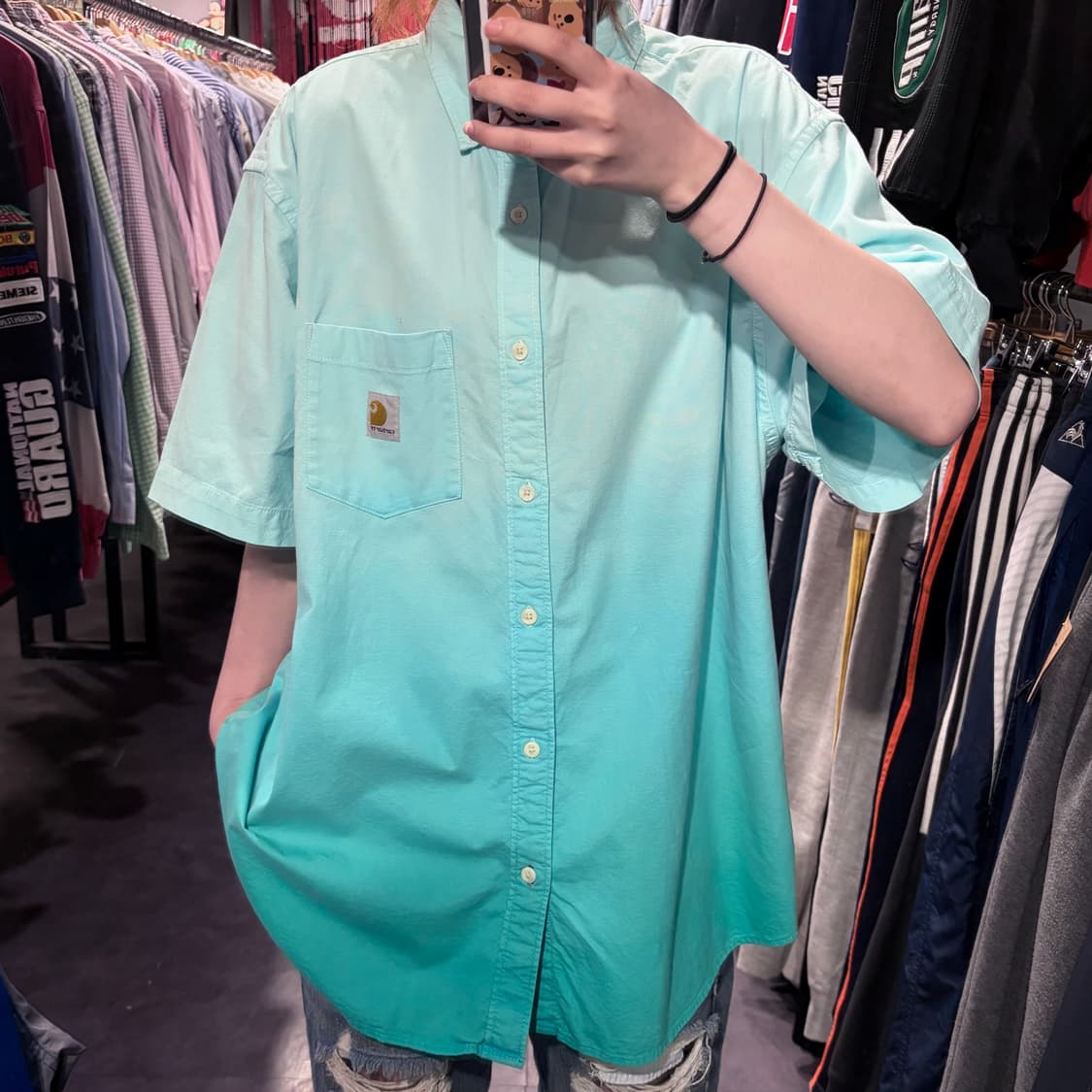 [IM] Carhartt 칼하트 반팔 셔츠 민트 상품이미지1
