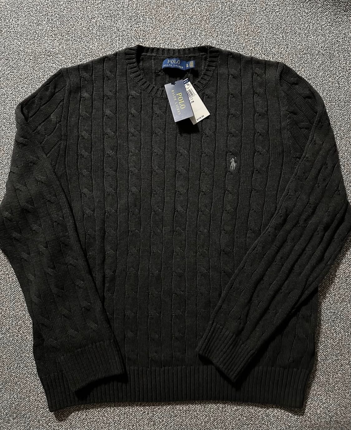 폴로랄프로렌 라운드넥 케이블 니트 XL 상품이미지1
