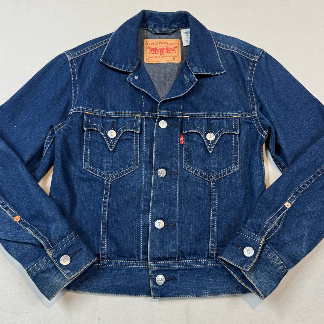 M) 리바이스 아이코닉 데님자켓 TYPE 1 진청 데님 청자켓 상품이미지2