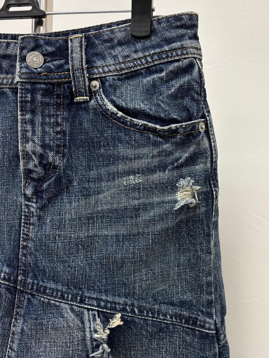 빈티지 데님 미디 스커트 상품이미지2