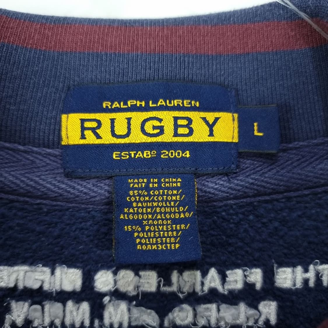 [럭비 랄프로렌] 00'S 빈티지 스웻 집업 자켓 네이비 P01578 상품이미지8