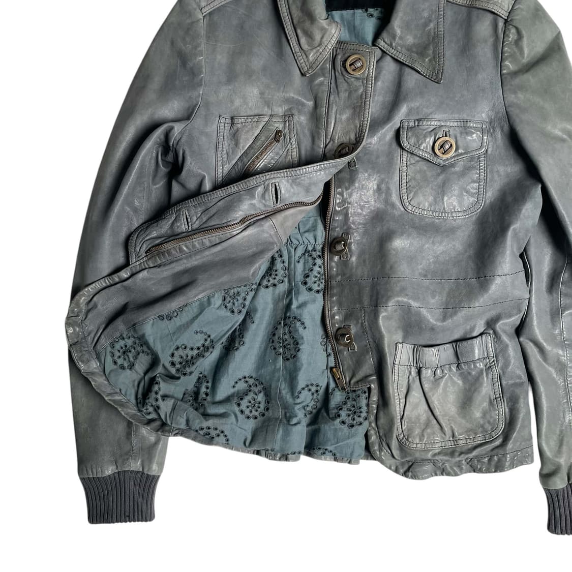 Max&co 그레이 양가죽 자켓 상품이미지5