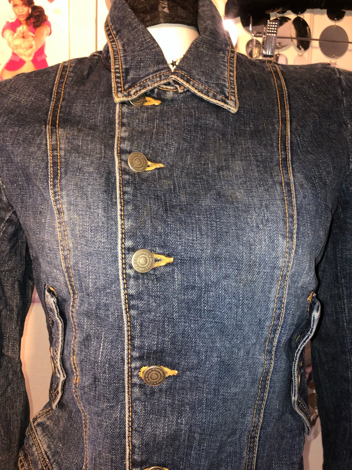 denim detail side jacket  상품이미지4