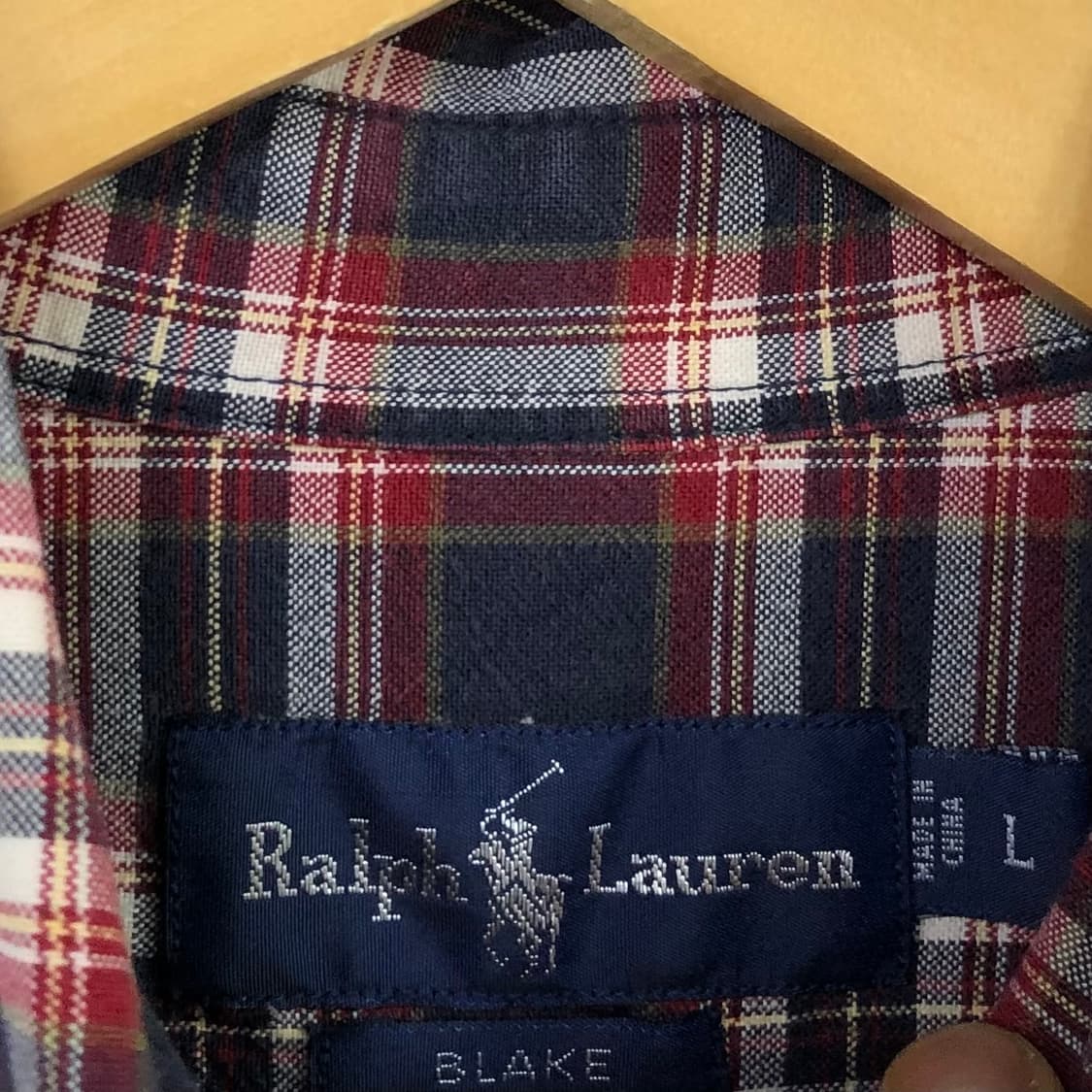 XL 폴로 옥스포드 체크 셔츠 상품이미지3