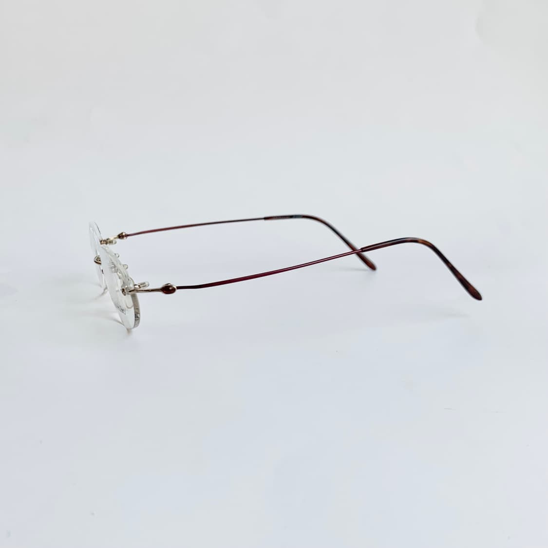 [픽키-726] 데드스탁 무테 라운드 템플 포인트 경량 빈티지안경 상품이미지3