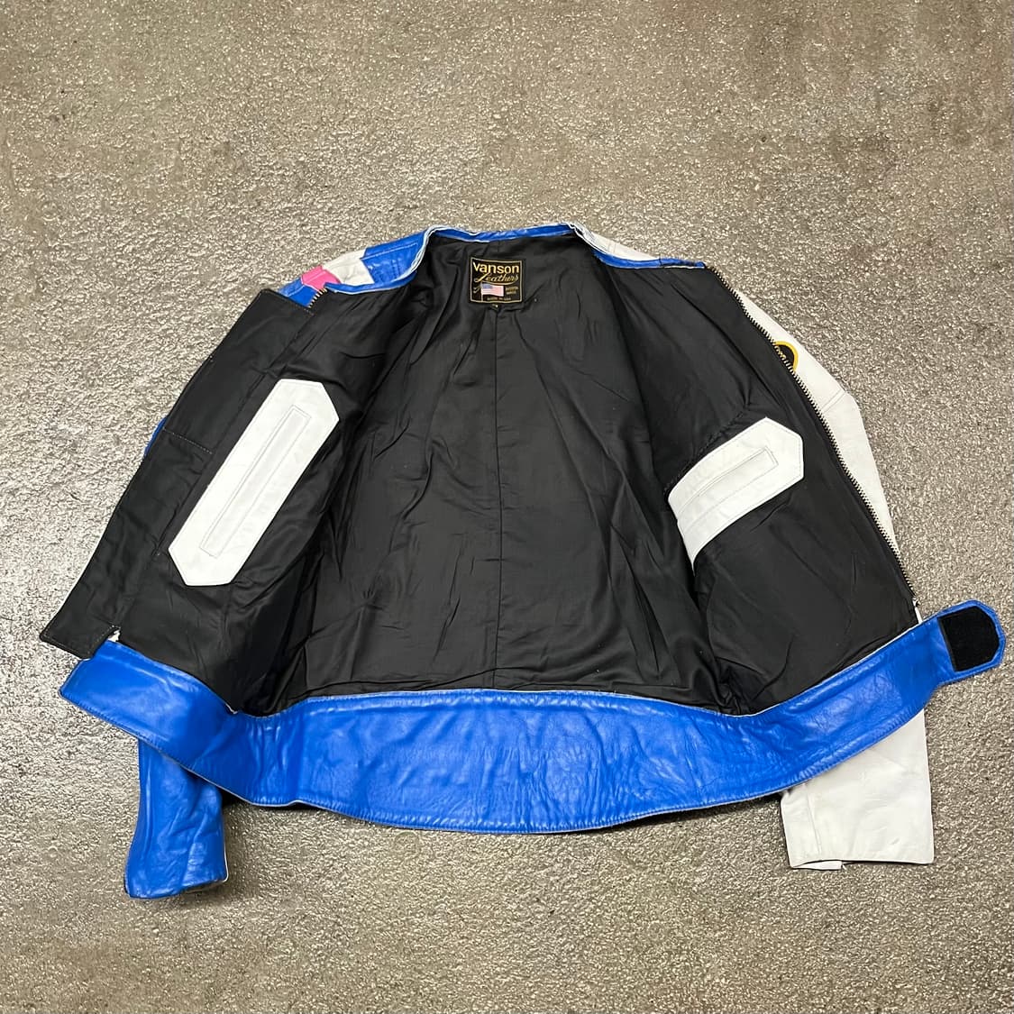 90s Vanson 가죽 레이싱 자켓 (105) 상품이미지6