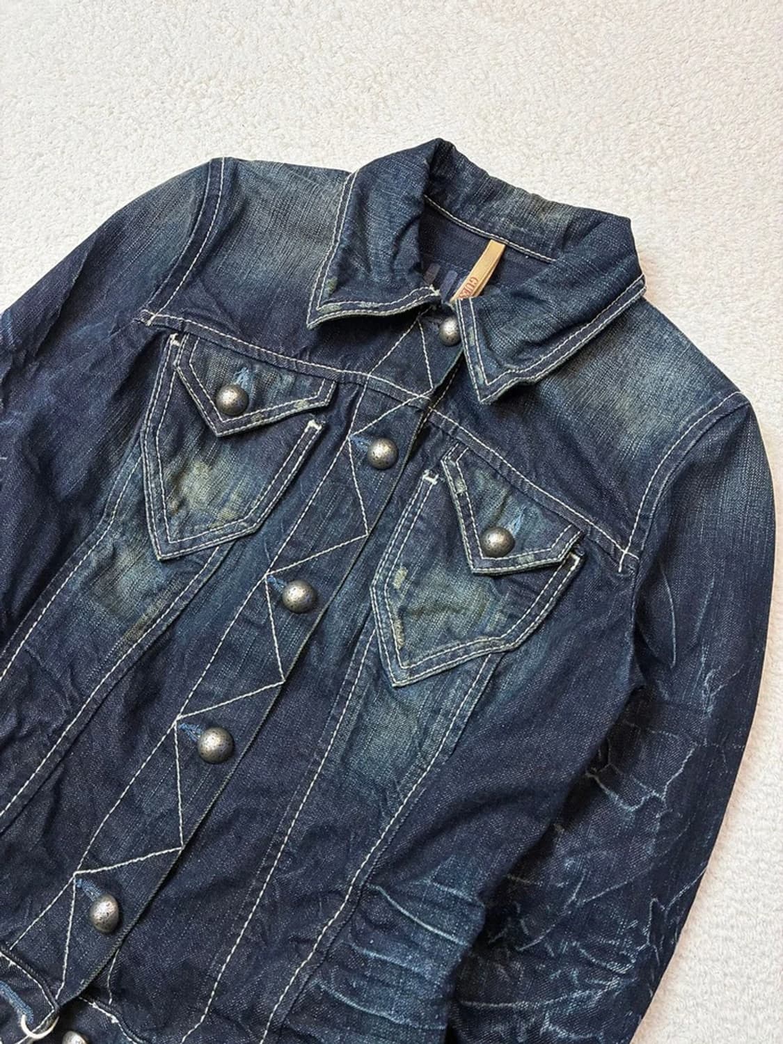 게스 00's Y2K 워시드 데님 자켓 PN5935 상품이미지2