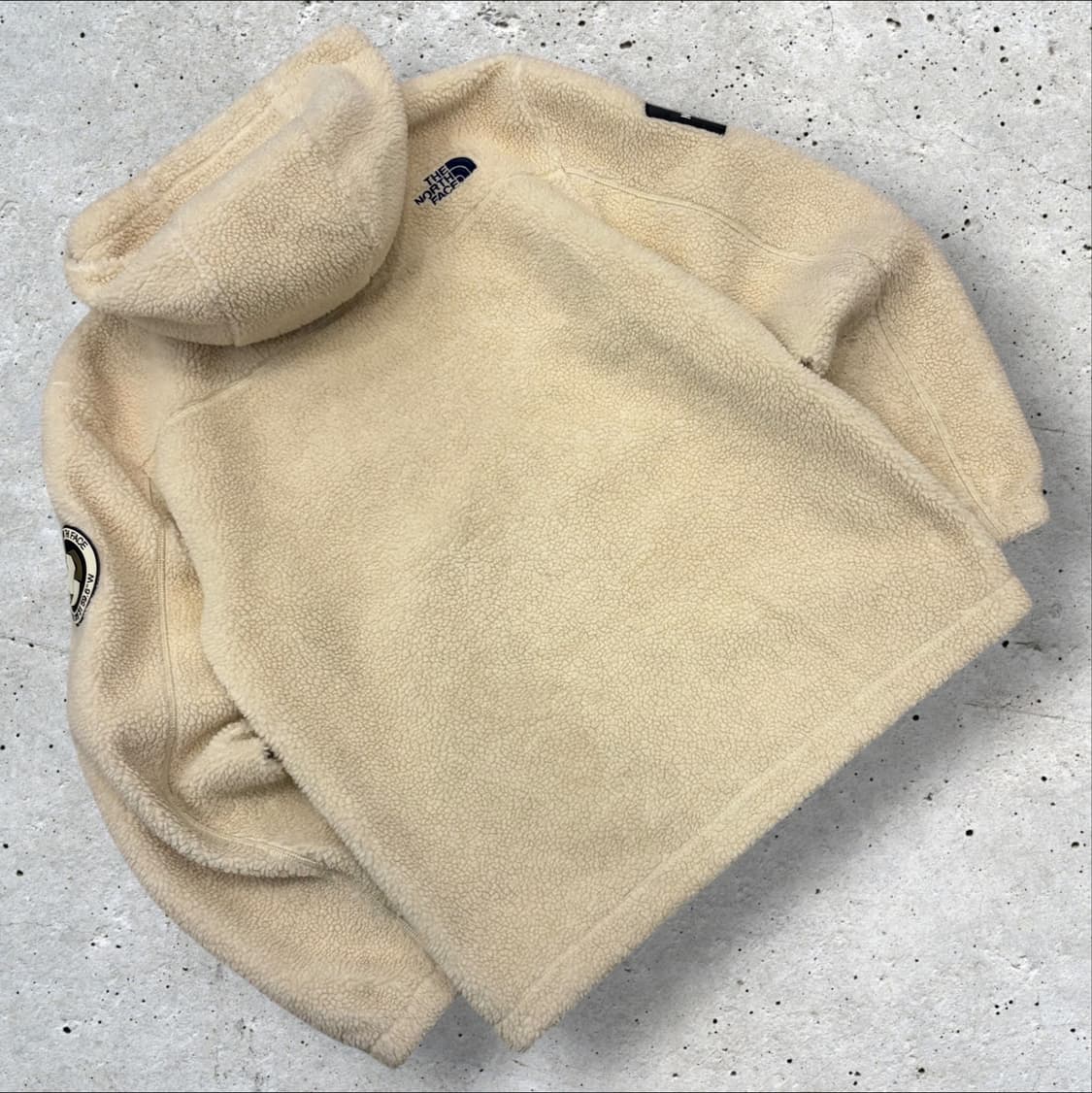 [L] 노스페이스 화이트라벨 리모 후리스 후드집업 베이지 D835 상품이미지2
