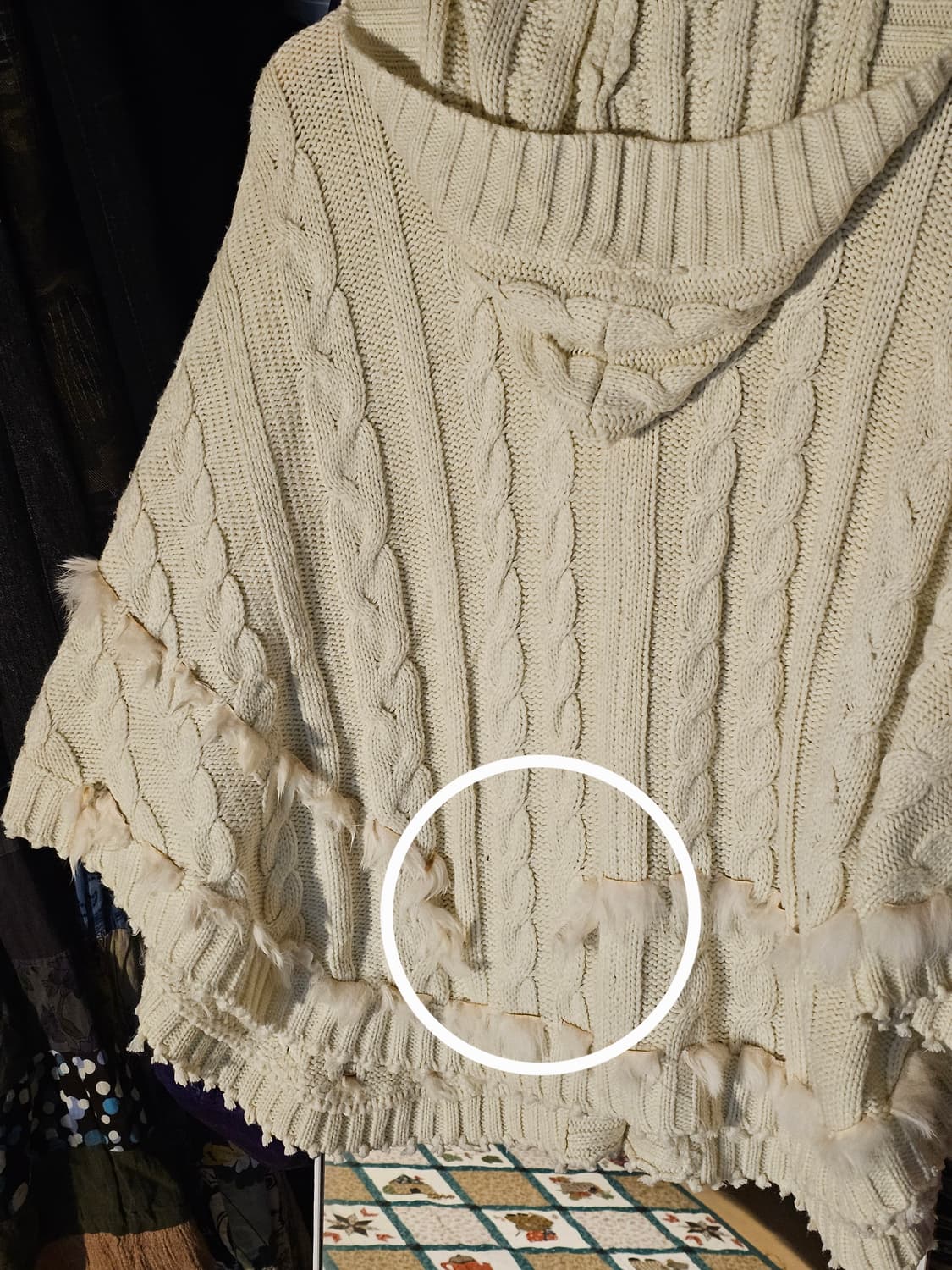 떡볶이단추 사와코 후드 케이프 상품이미지3