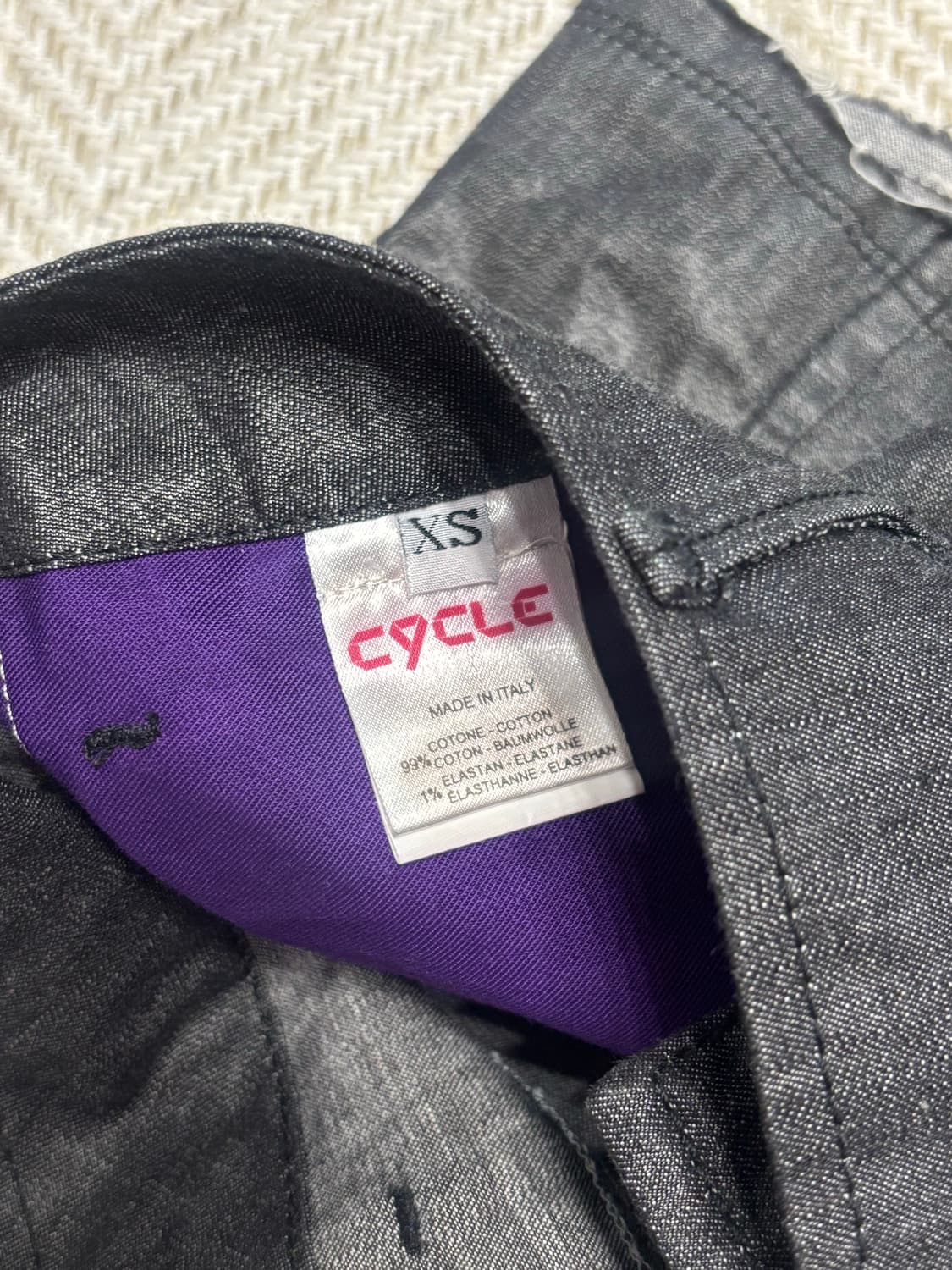 Circle jeans 이탈리아 브랜드 생지 로우라이즈 미니스커트 상품이미지4