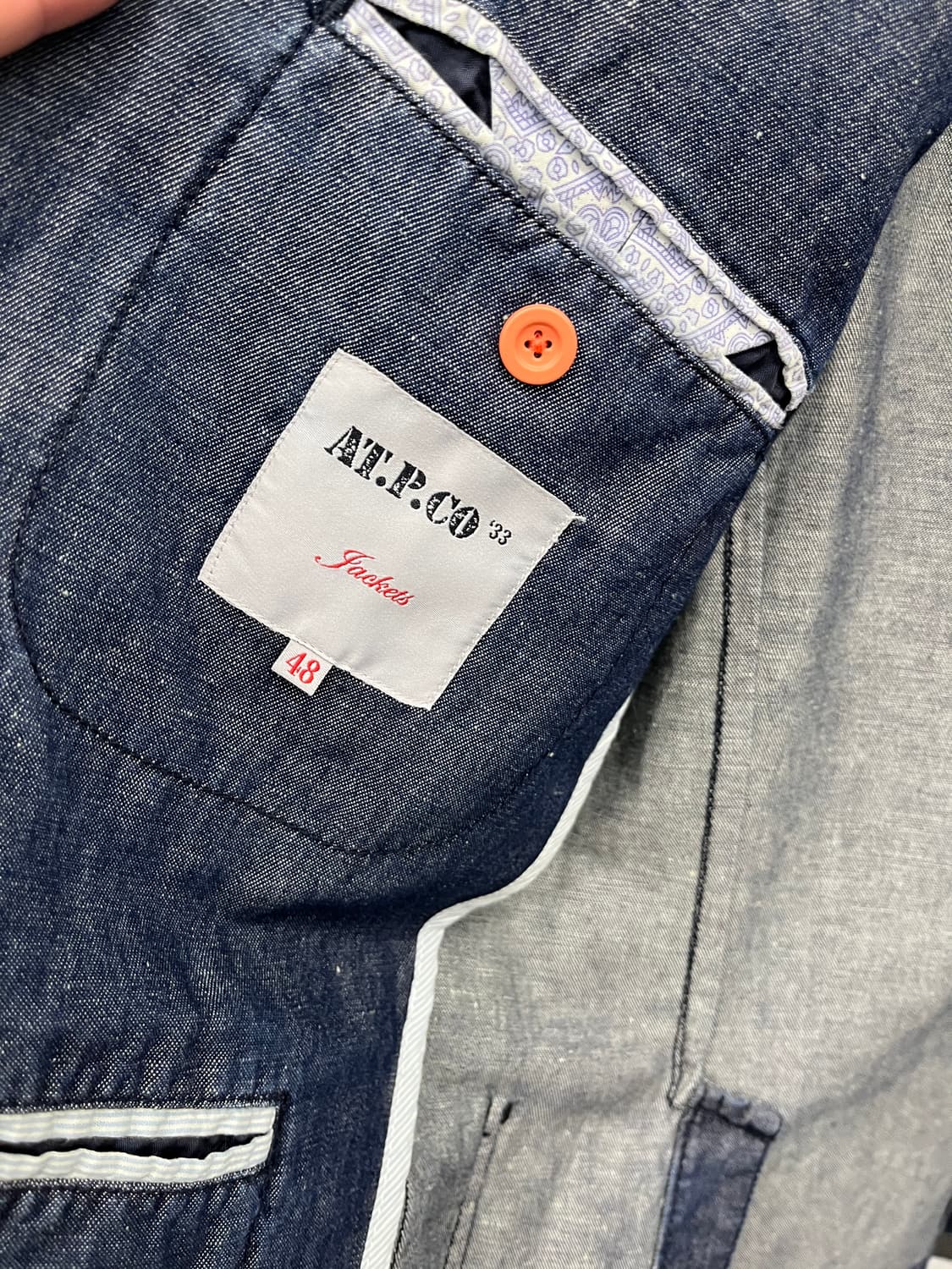 100) AT.P.CO 데님 린넨자켓  상품이미지9