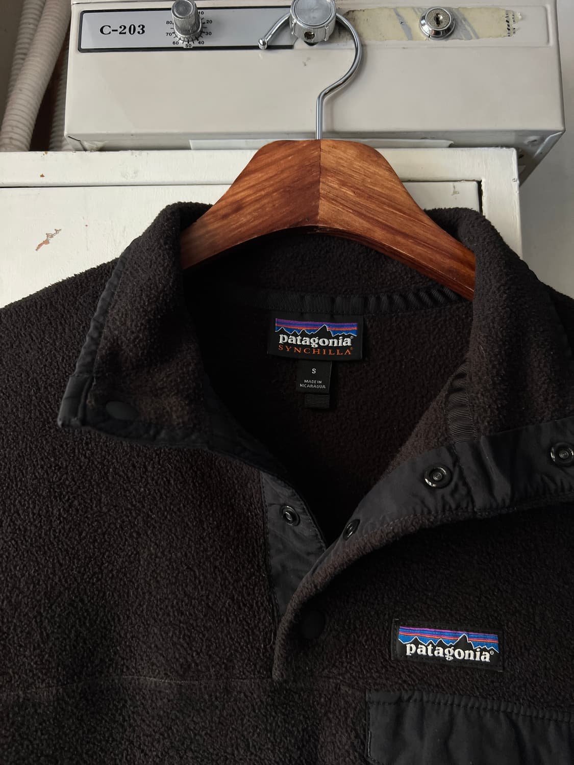 [S]파타고니아 신칠라 블랙 아노락 플리스 상품이미지2