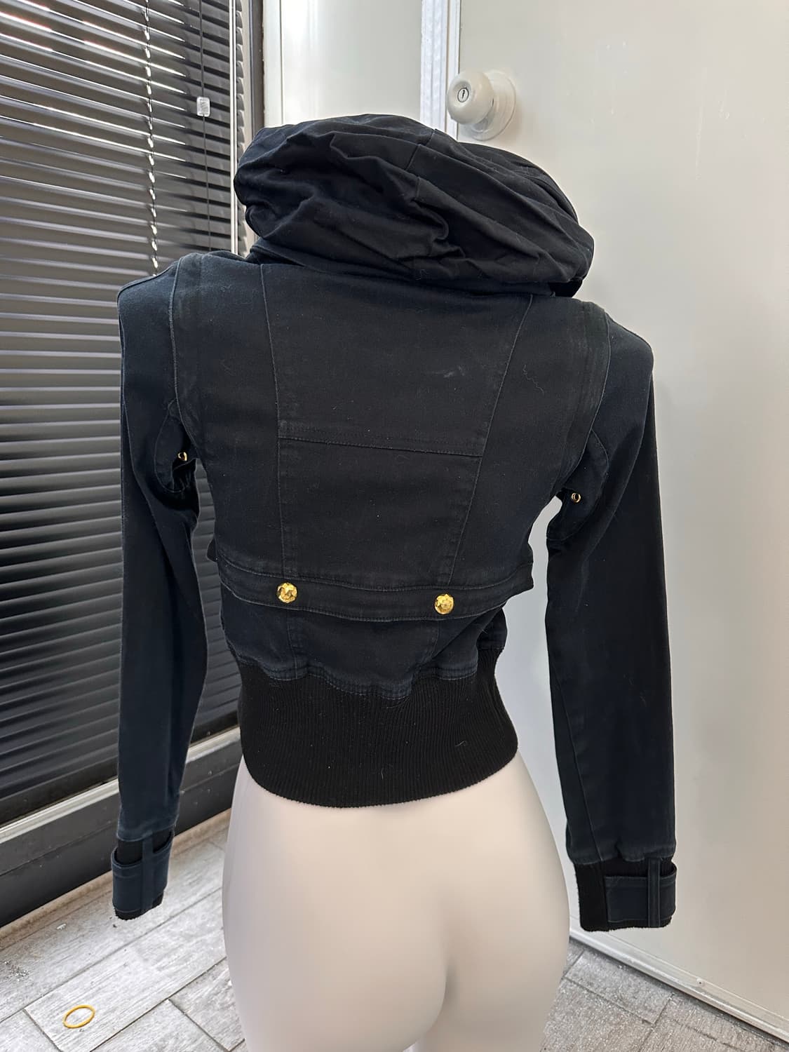 MARS gold button crop jacket 상품이미지8